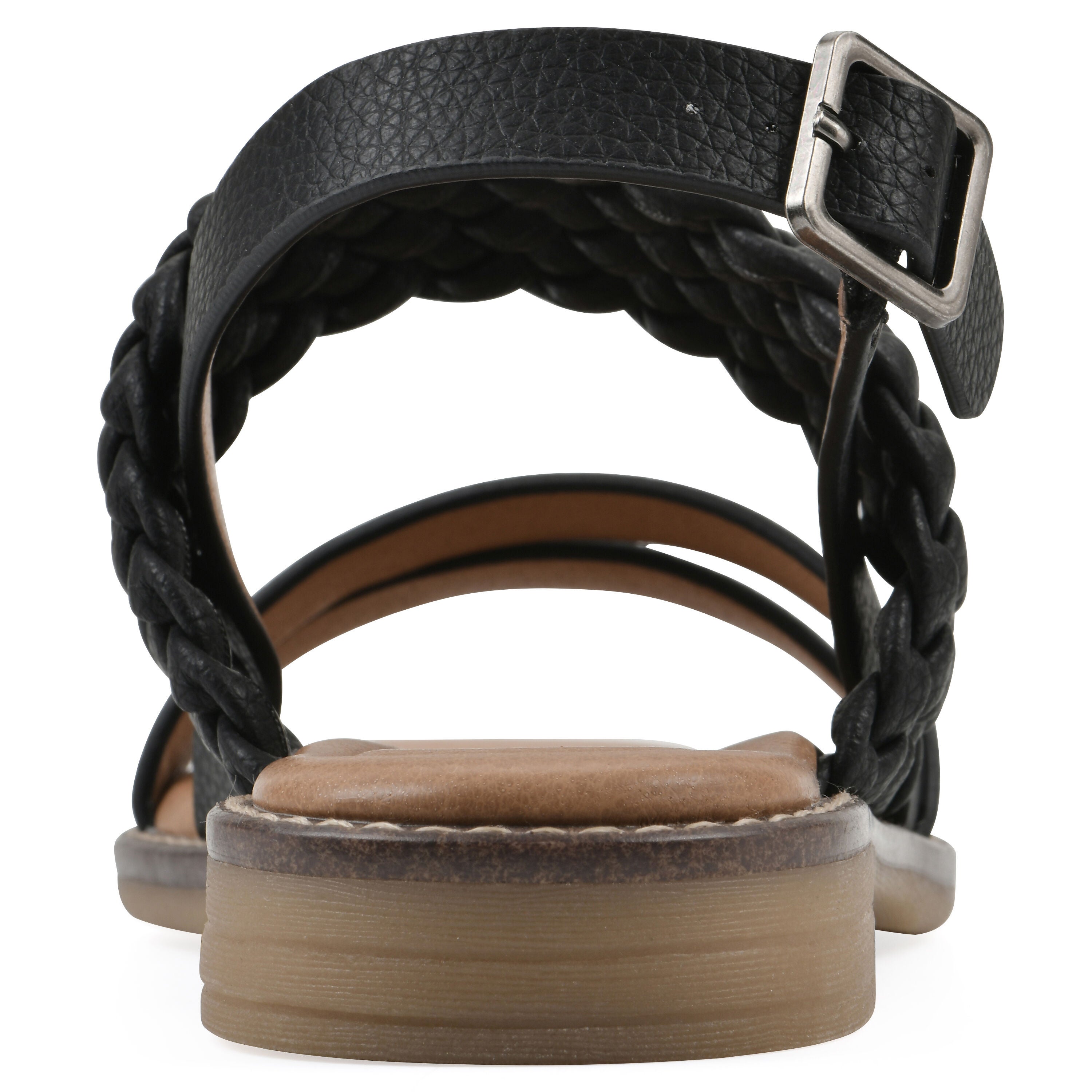 Macaroni Backstrap Sandal, BLACK SMOOTH, on-hover image number 1