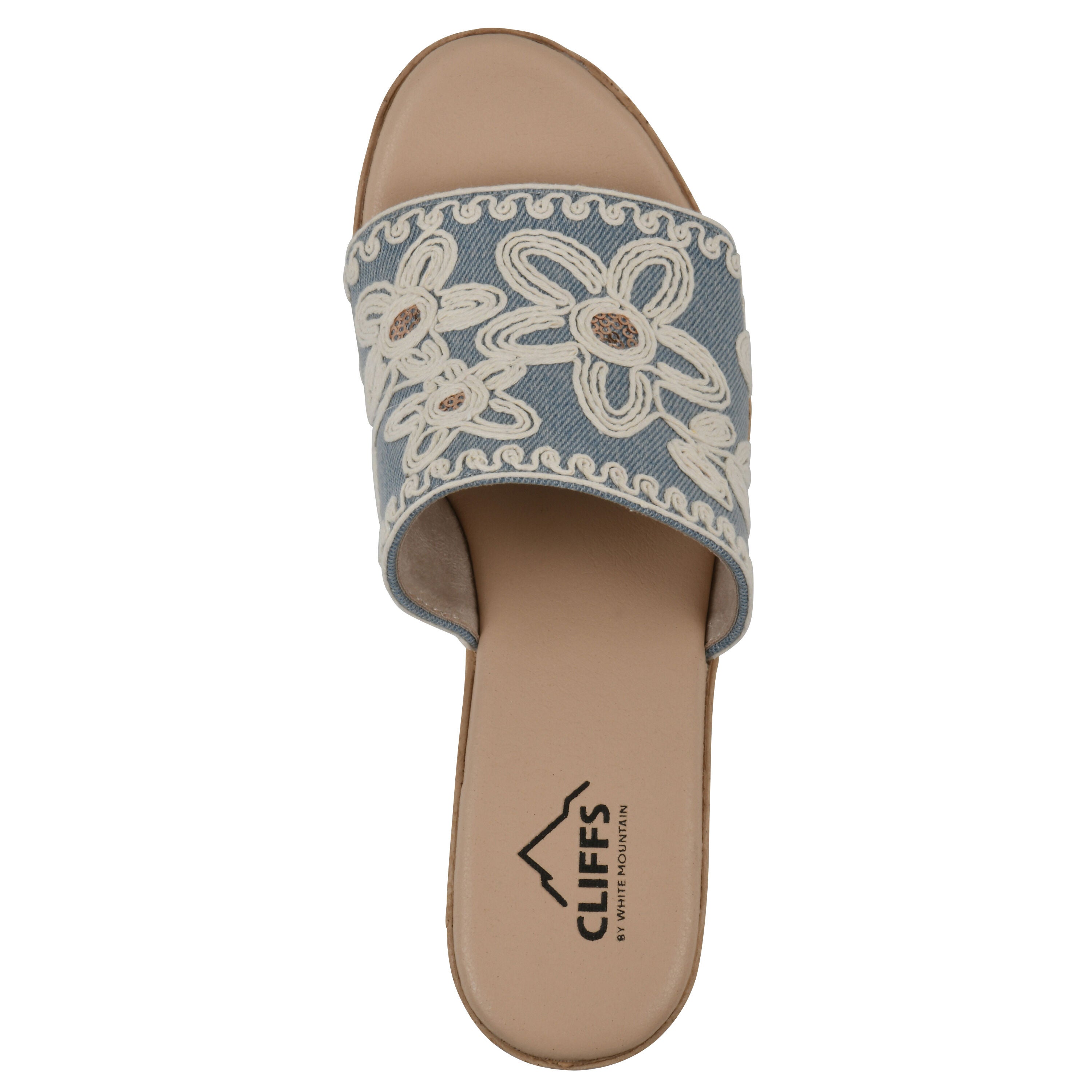 Biancia Wedge Sandal, DENIM BLUE FABRIC, alternate image number 4