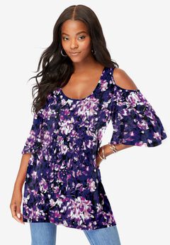 Cold Shoulder Ultra Drape Tunic