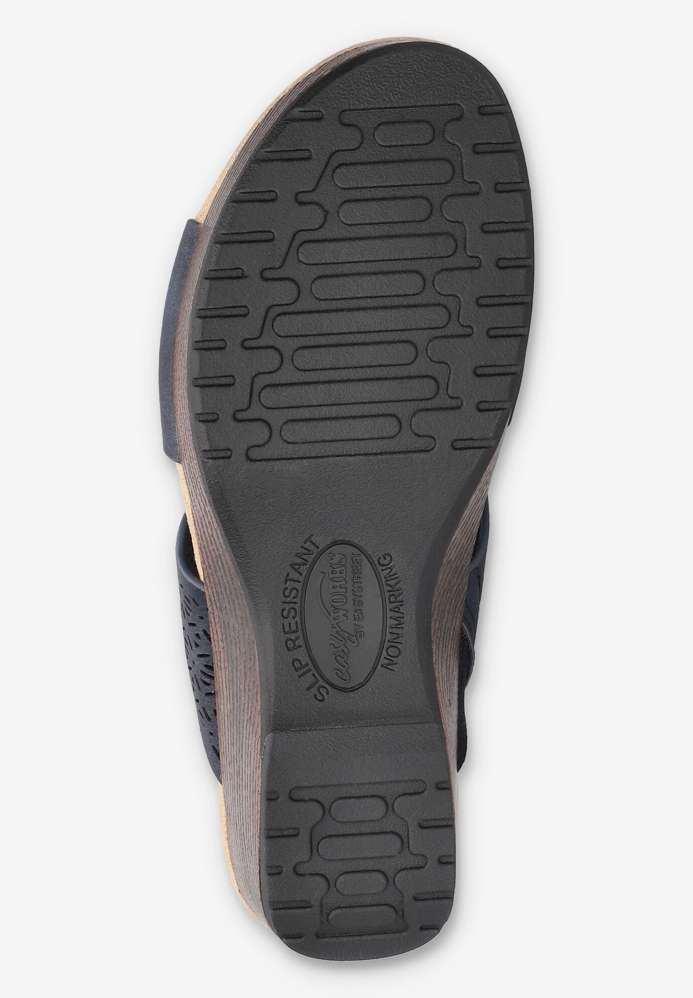 Rin Slip-Resistant Sandal, NAVY, alternate image number 5