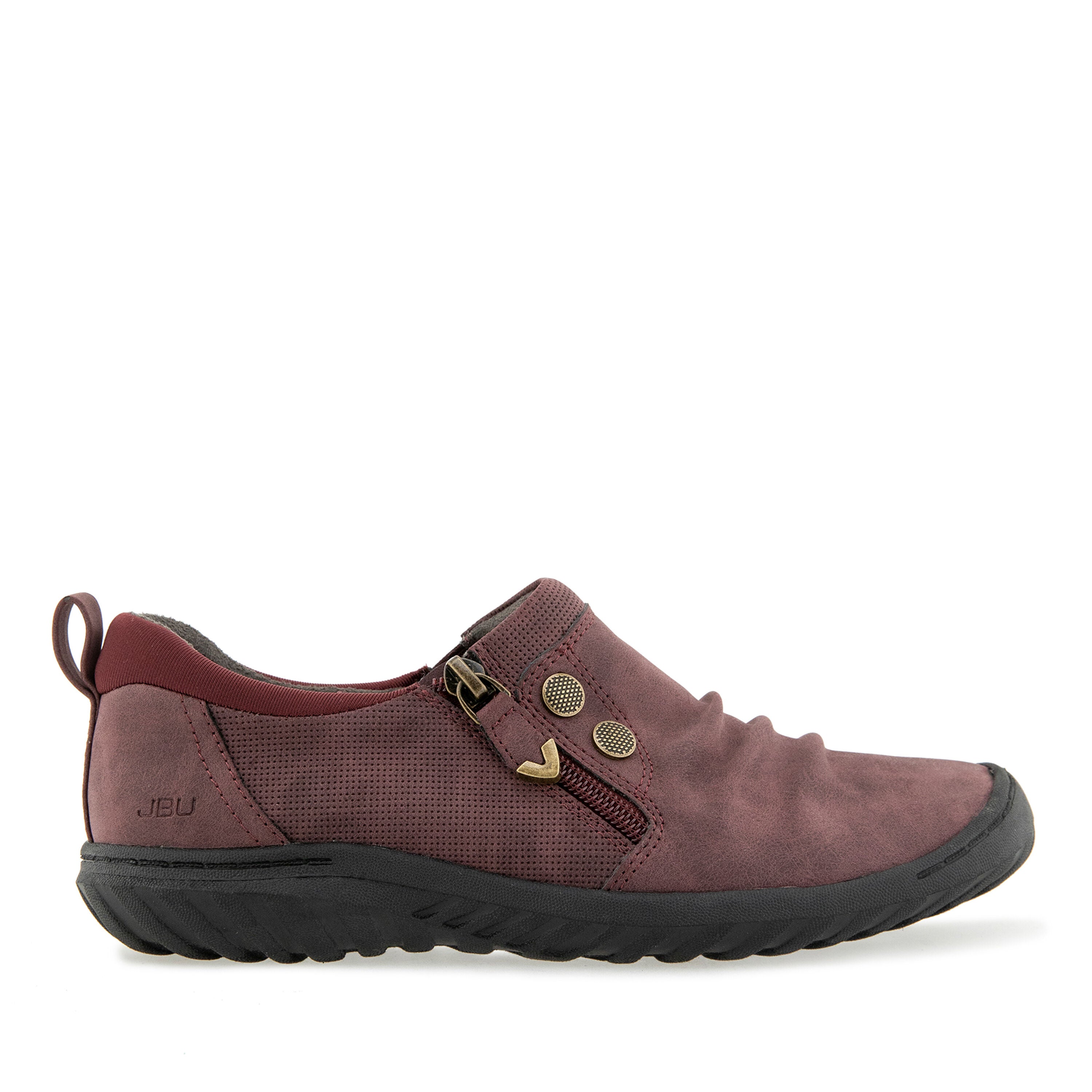 Romi Closed Casual Flat, WINE, alternate image number 2