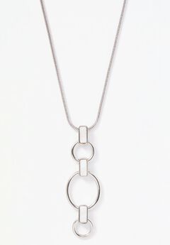 Triple Hoop Pendant Necklace