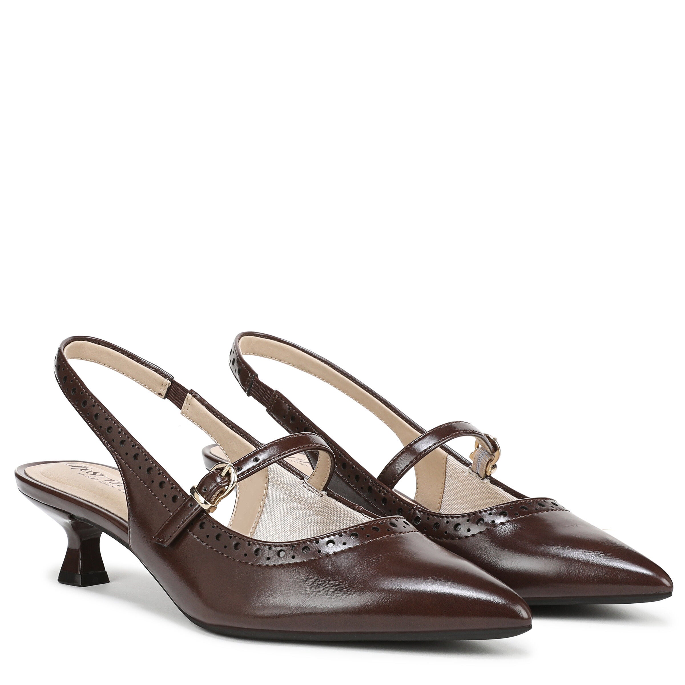 Marilyn Slingback Pump, COGNAC BROWN, alternate image number 2