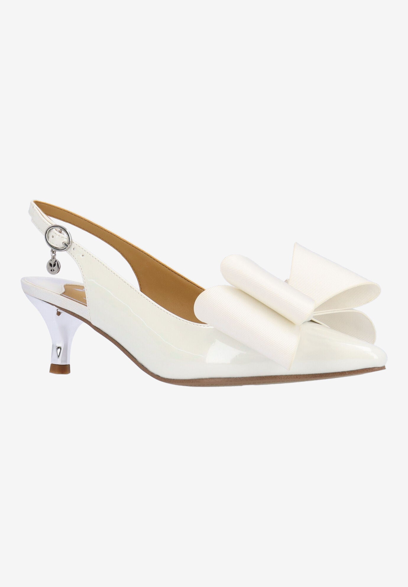 Delmare Slingback Pump, WHITE, hi-res image number 0