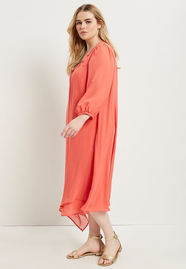 Asymmetric Midi Dress, , on-hover image number null