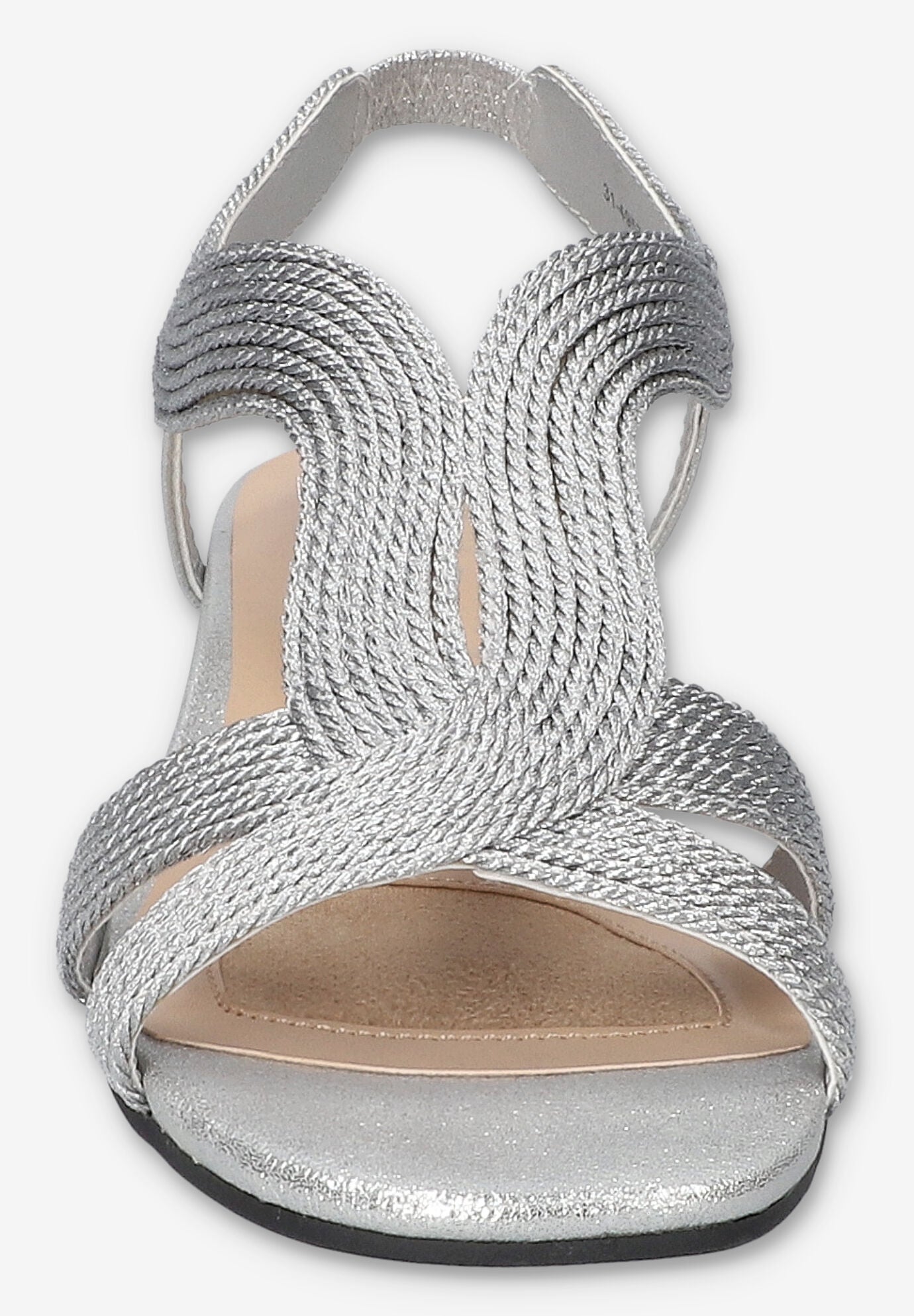 Festival Block Heel Sandal, SILVER WOVEN, on-hover image number 1