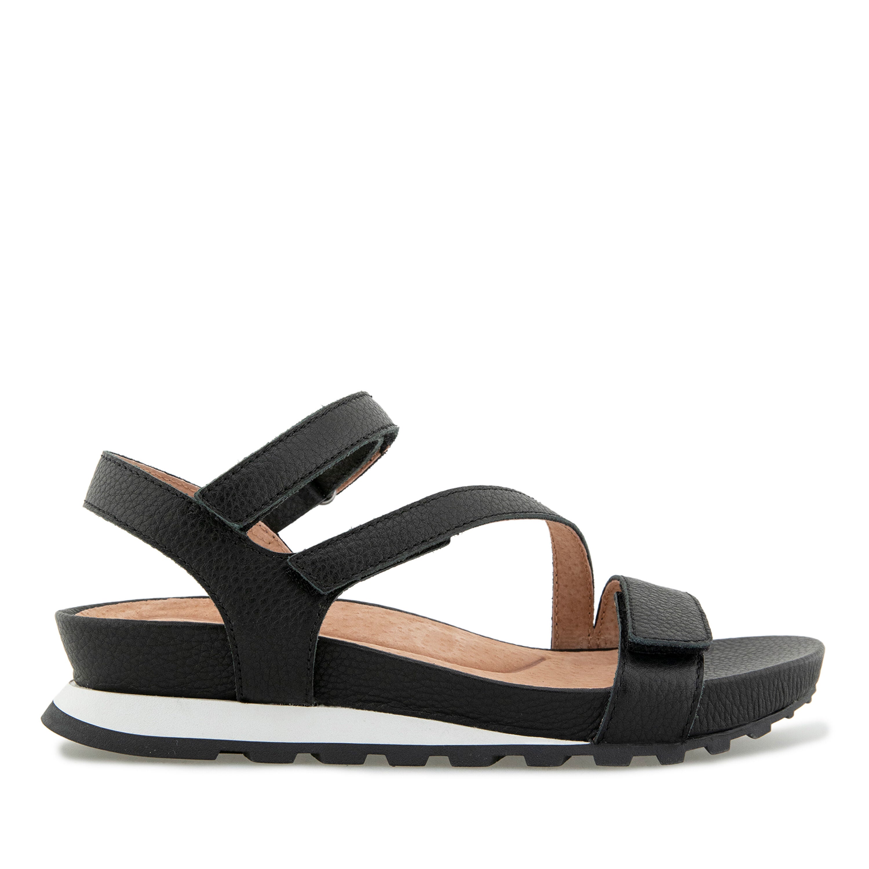 Liza Casual Wedge Sandal, BLACK, alternate image number 2