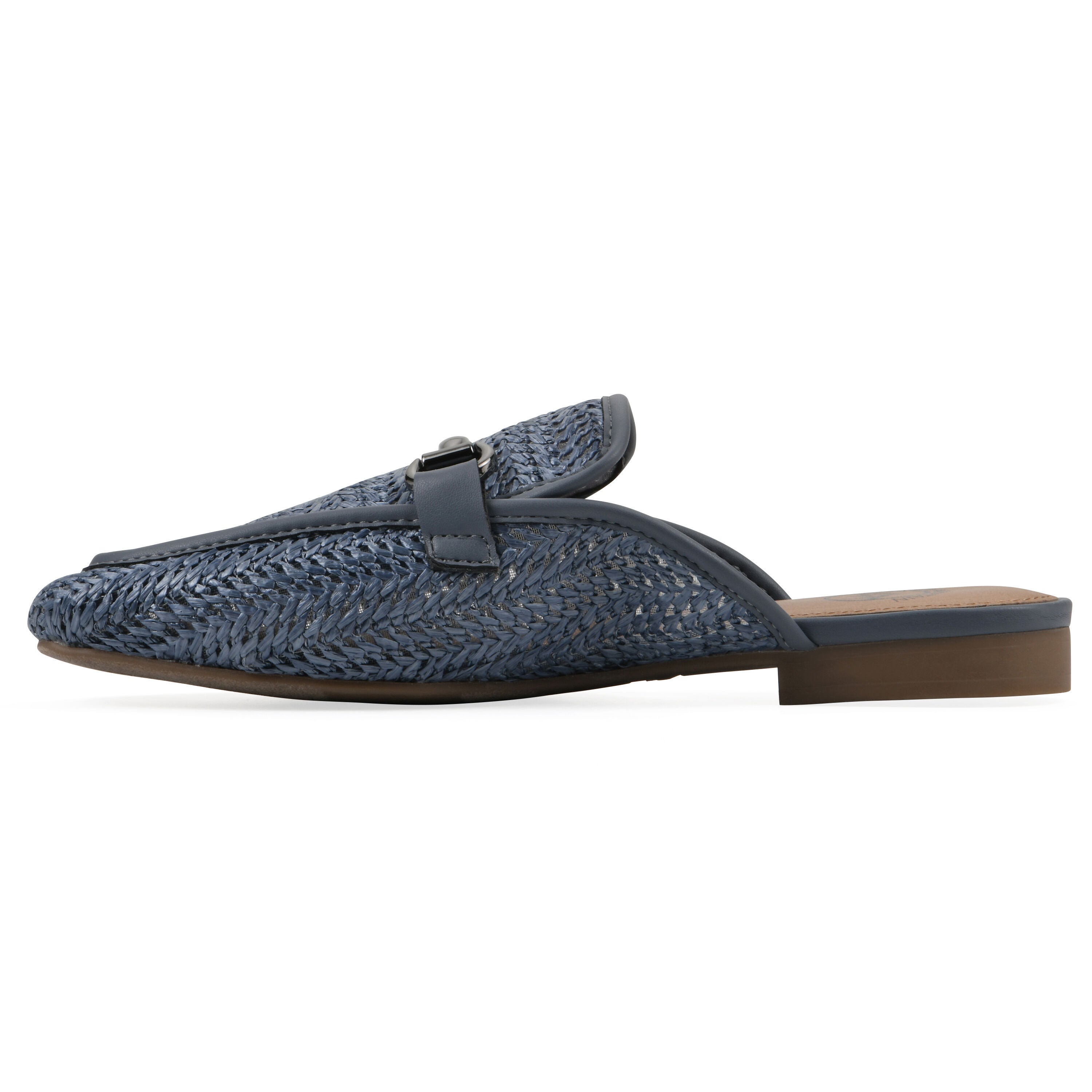 Bobbin Slip On Mule, BLUE SMOOTH, alternate image number 3