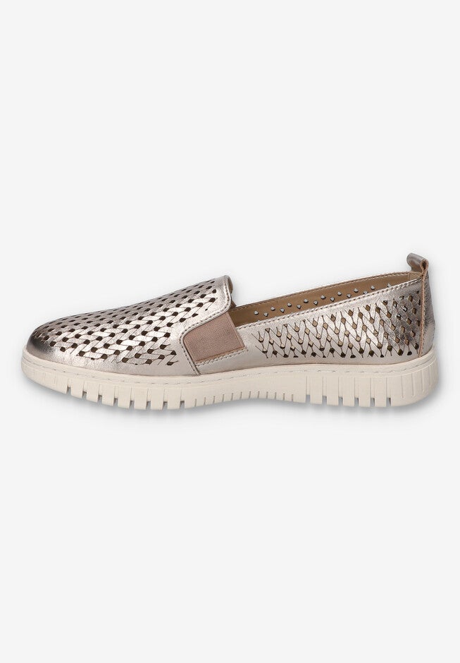 Helm Comfort Sneaker, CHAMPAGNE LEATHER, alternate image number 4