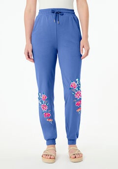 Embroidered French Terry Jogger