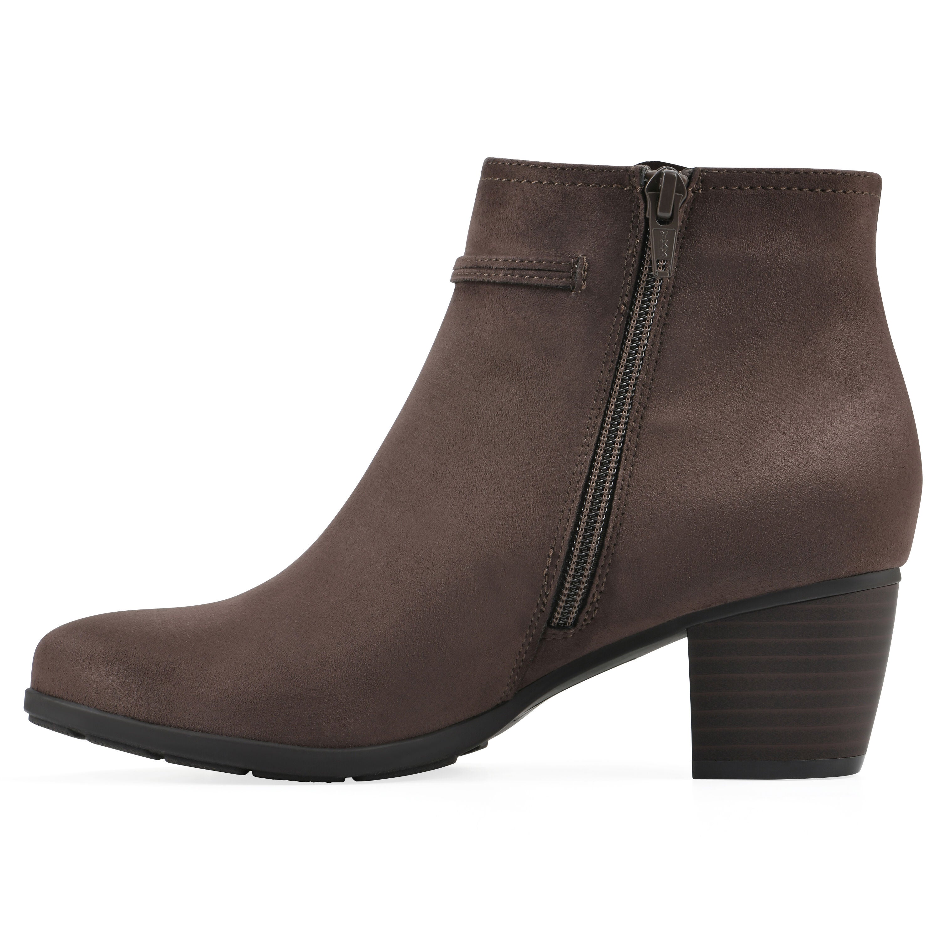 Angelo Bootie, DARK BROWN FABRIC, alternate image number 3