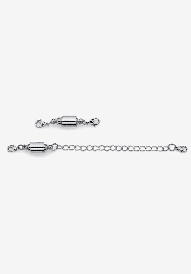 Silver Tone Chain Necklace Extender (8mm), 5.5 inches, , on-hover image number 1