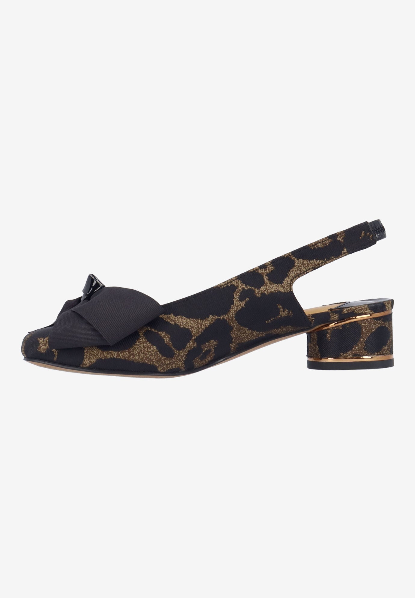 Lazule Sling Back Pump, BROWN BLACK, alternate image number 4