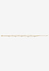1.85 Cttw. Princess-Cut Cubic Zirconia Gold-Plated Silver Ankle Bracelet 11" Jewelry, , alternate image number null