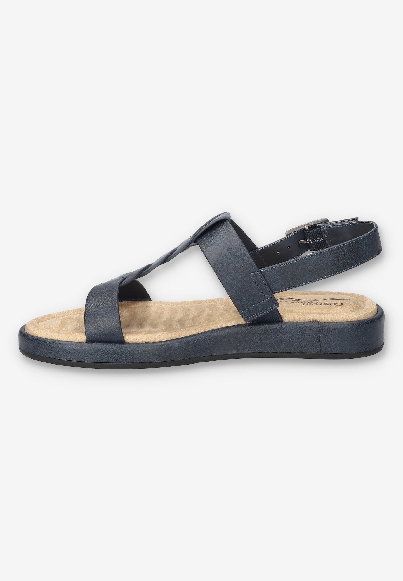 Tampa Comfort Platform Sandal, NAVY, alternate image number 4