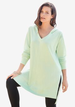French Terry Tunic Hoodie