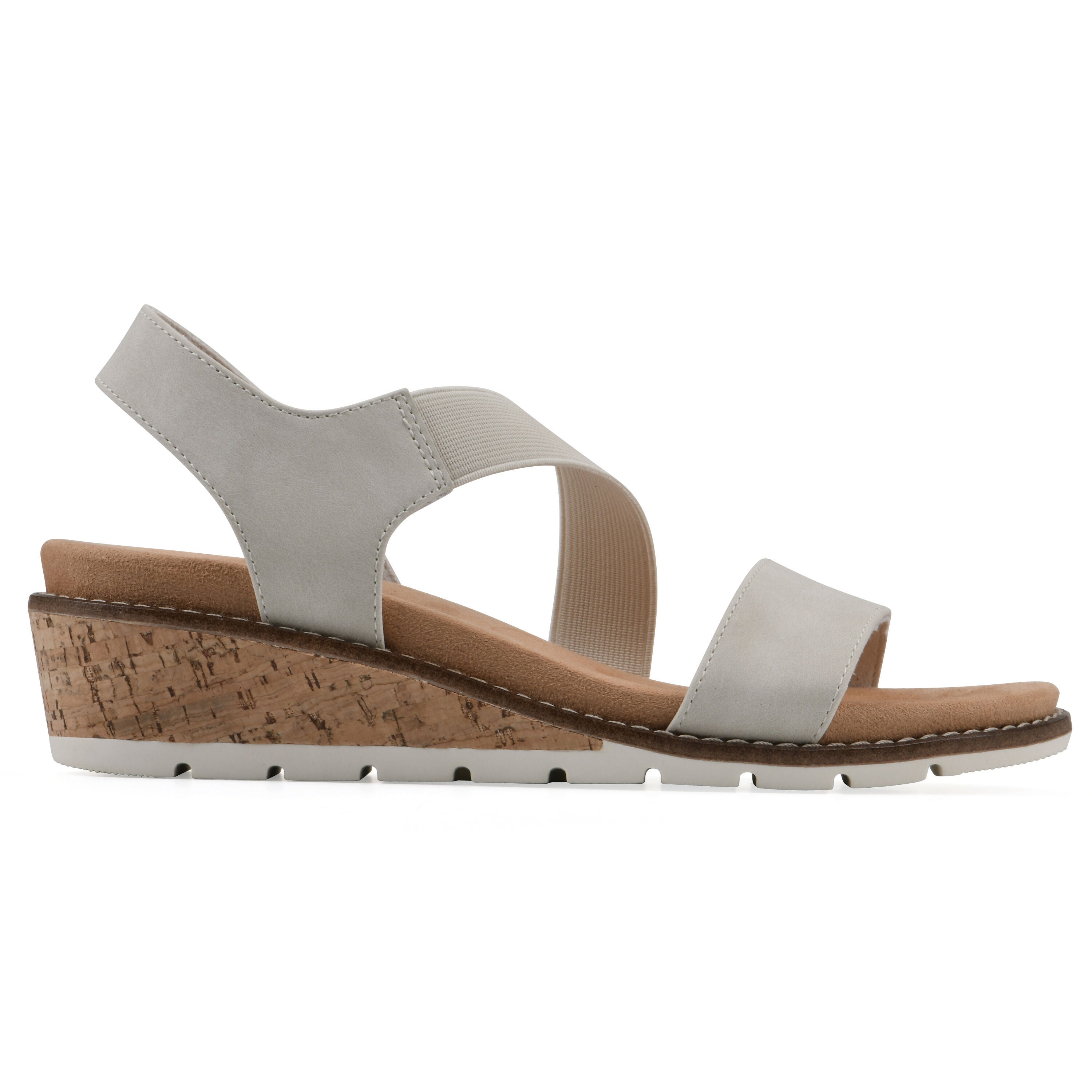Tinnley Wedge Sandal, ICE NUBUCK, alternate image number 2