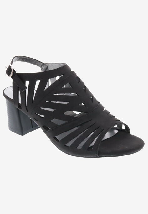 Shadow Heeled Sandal, BLACK NUBUCK, hi-res image number null