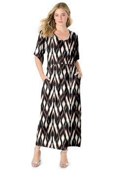Dolman Sleeve Maxi Dress