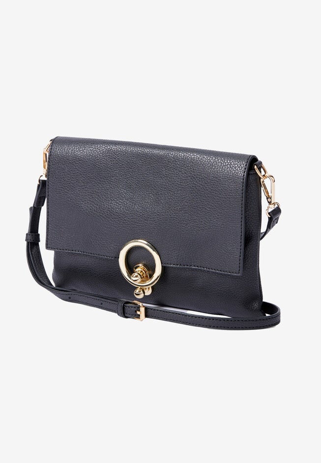 Gold Ring Crossbody Handbag, , alternate image number null