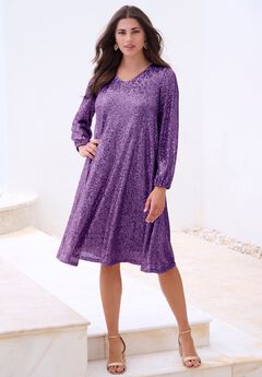 Sequin Swing Dress