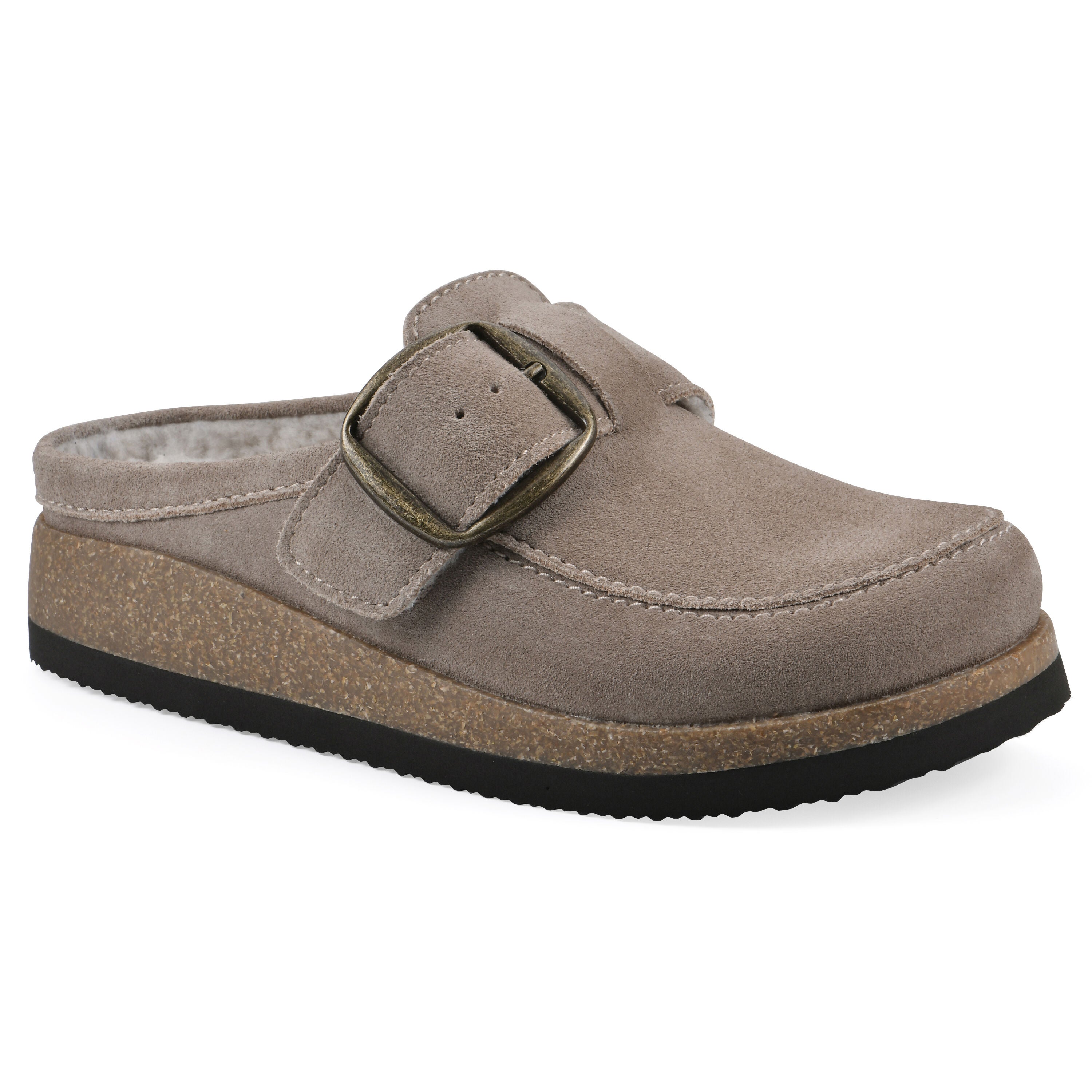 Bueno Footbeds Clog, TAUPE SUEDE FF, hi-res image number 0