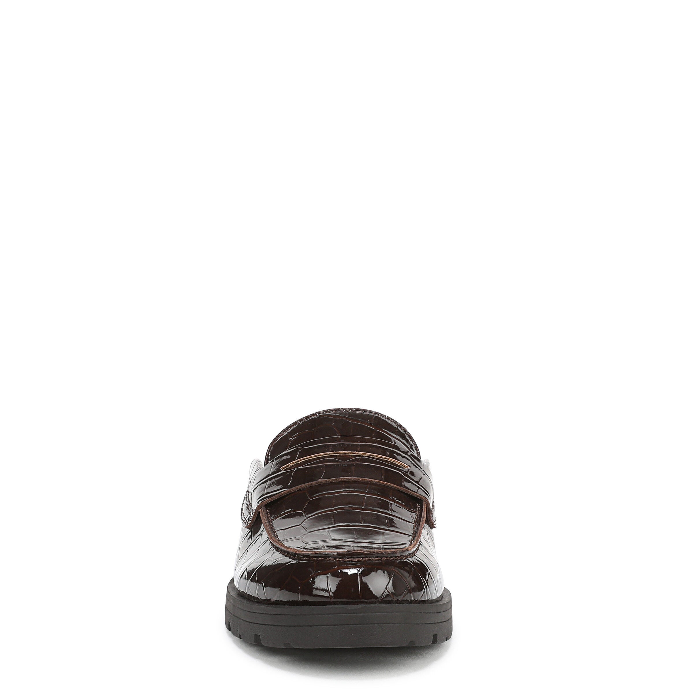 London Slip-On Mule Loafer, DARK BROWN CROC, alternate image number 4