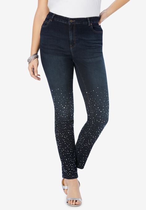 Glam Jean, RHINESTONE OMBRE, hi-res image number null