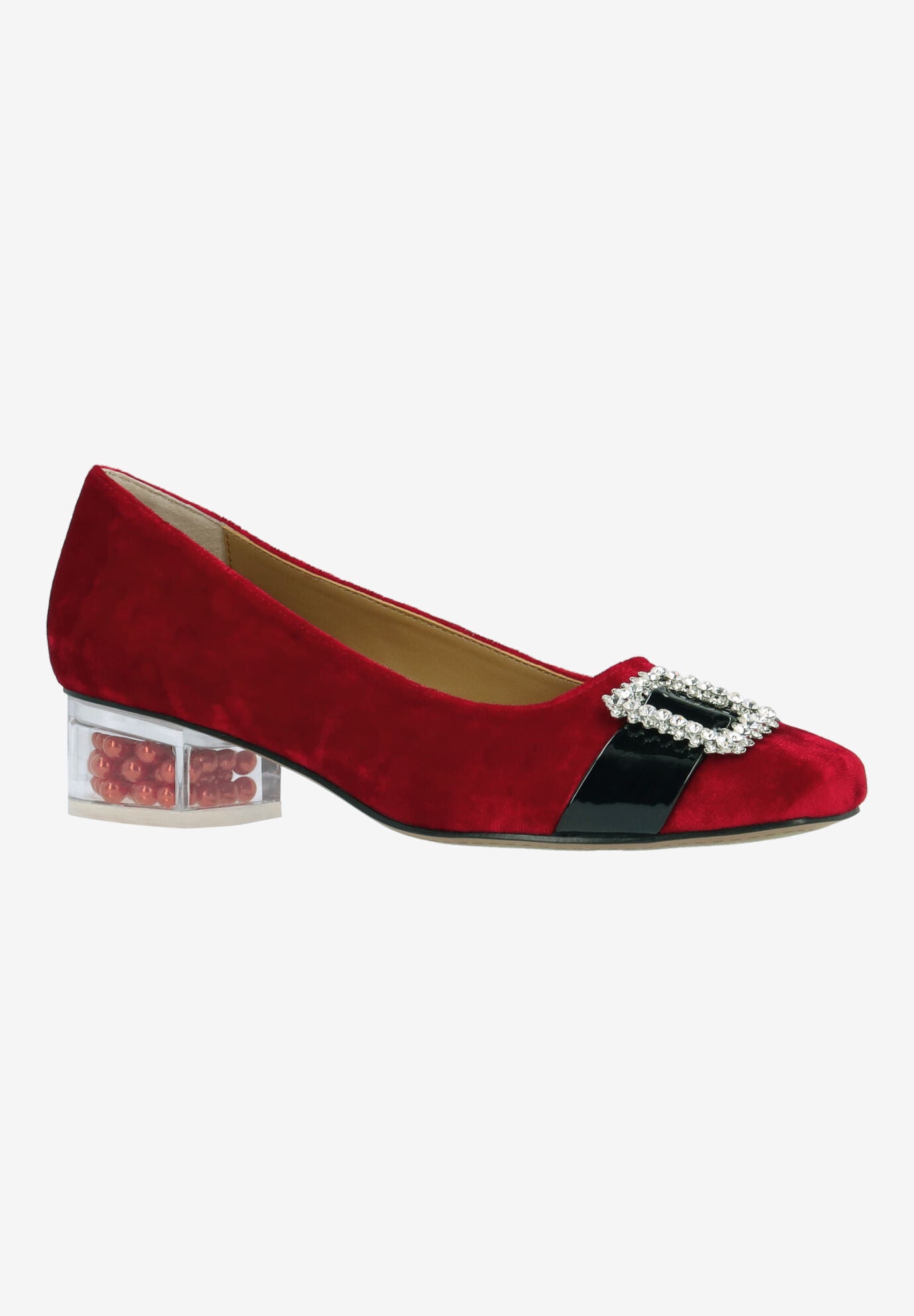 Kreengle Slip-On Pump, RED BLACK, hi-res image number 0