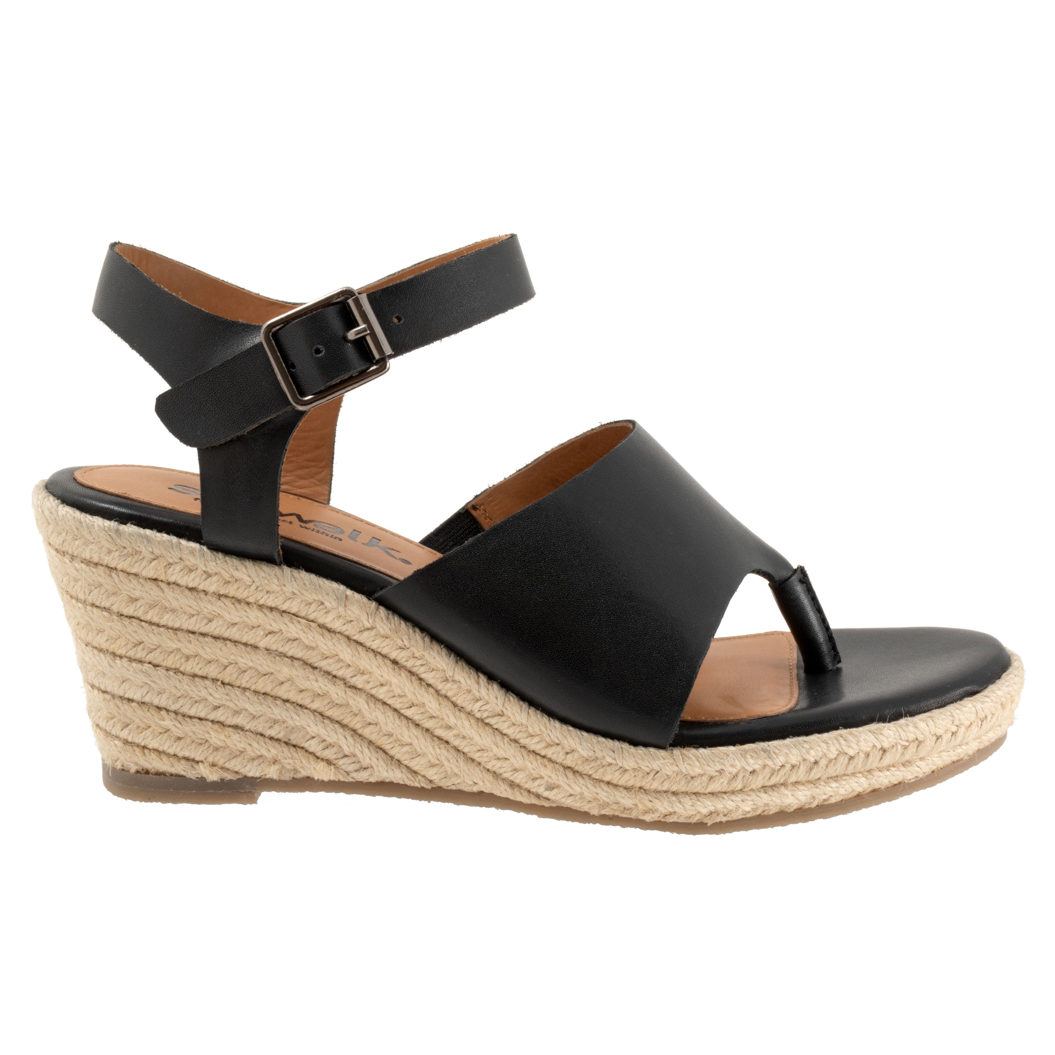 Hilo Wedge Sandal, BLACK, alternate image number 2