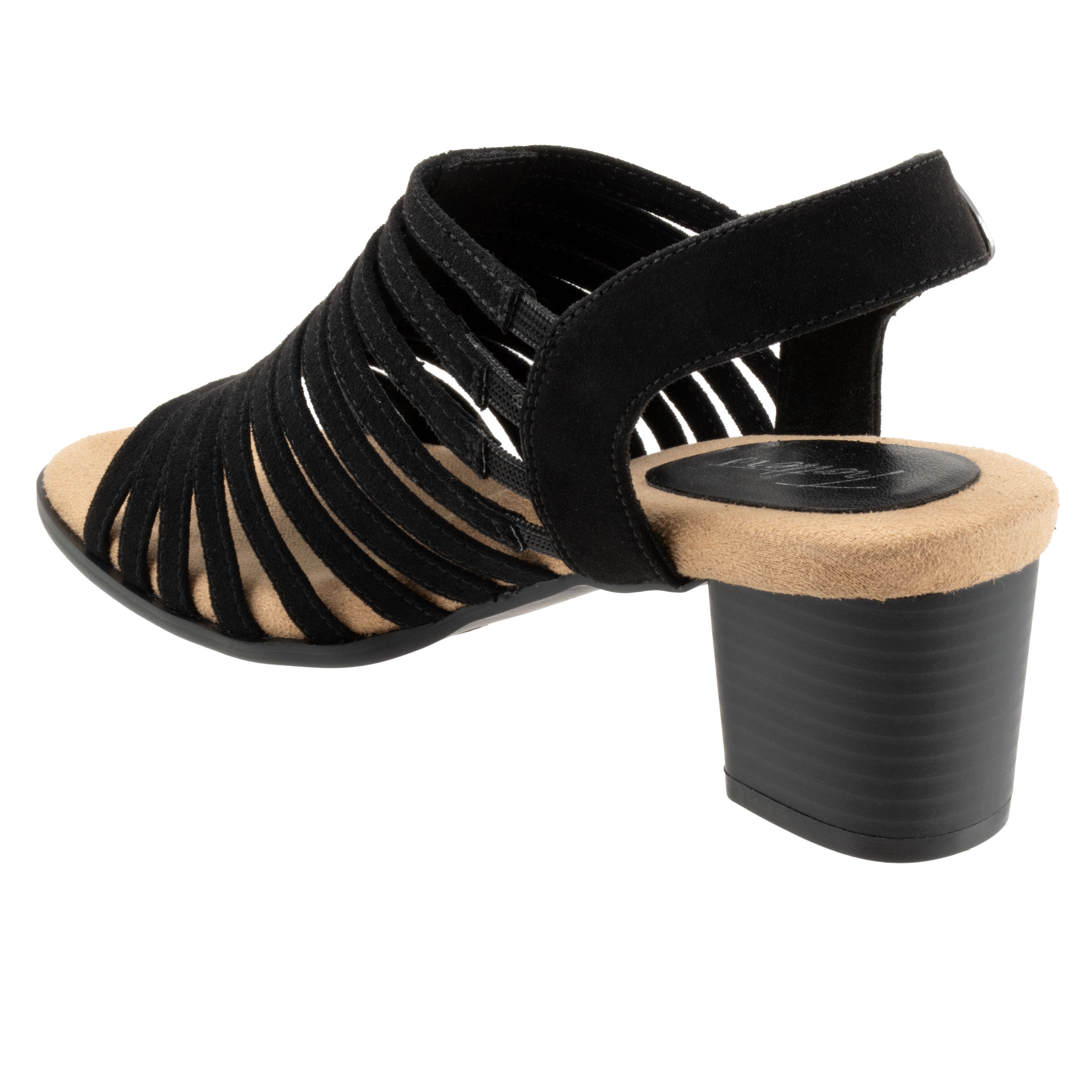 Midge Sandal, BLACK SUEDE, on-hover image number 1