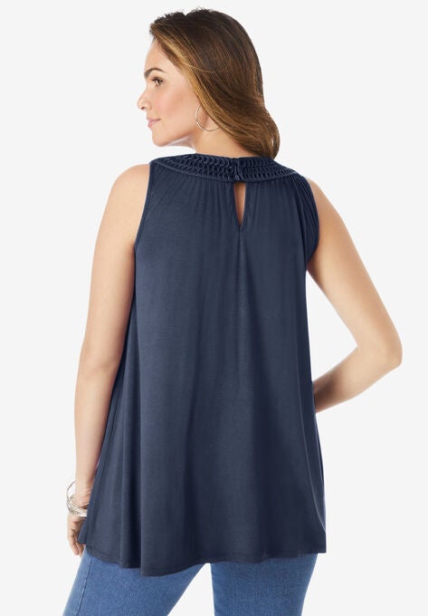 Crochet Ultra Femme Tank, , on-hover image number null