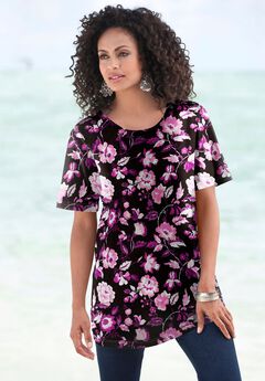 Plus Size Cotton Spandex T Shirts