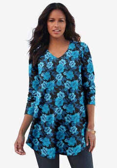 V Neck Thermal Swing Tunic