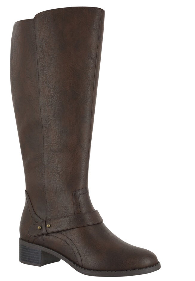 Jewel Plus Wide Calf Boots by Easy Street®, BROWN, hi-res image number 0