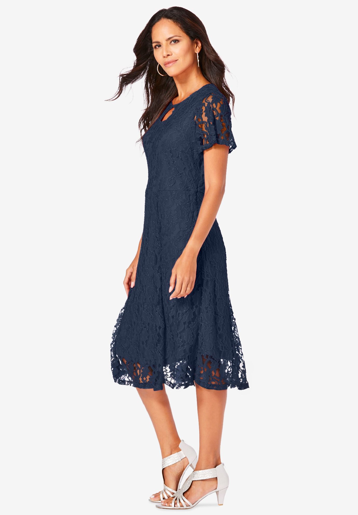 Keyhole Lace Dress, , on-hover image number 1