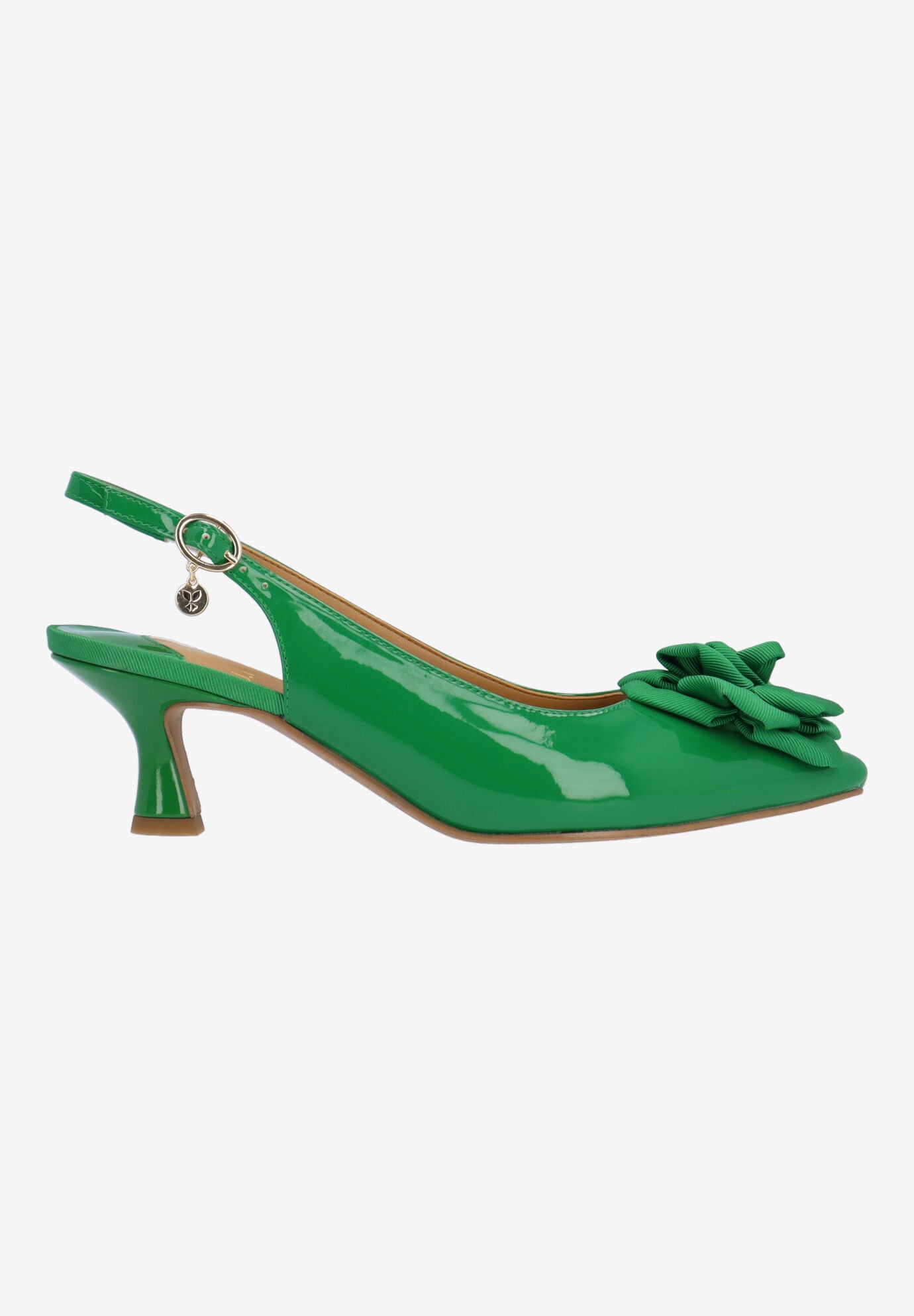 Kendry Slingback Pump, GREEN, alternate image number 3