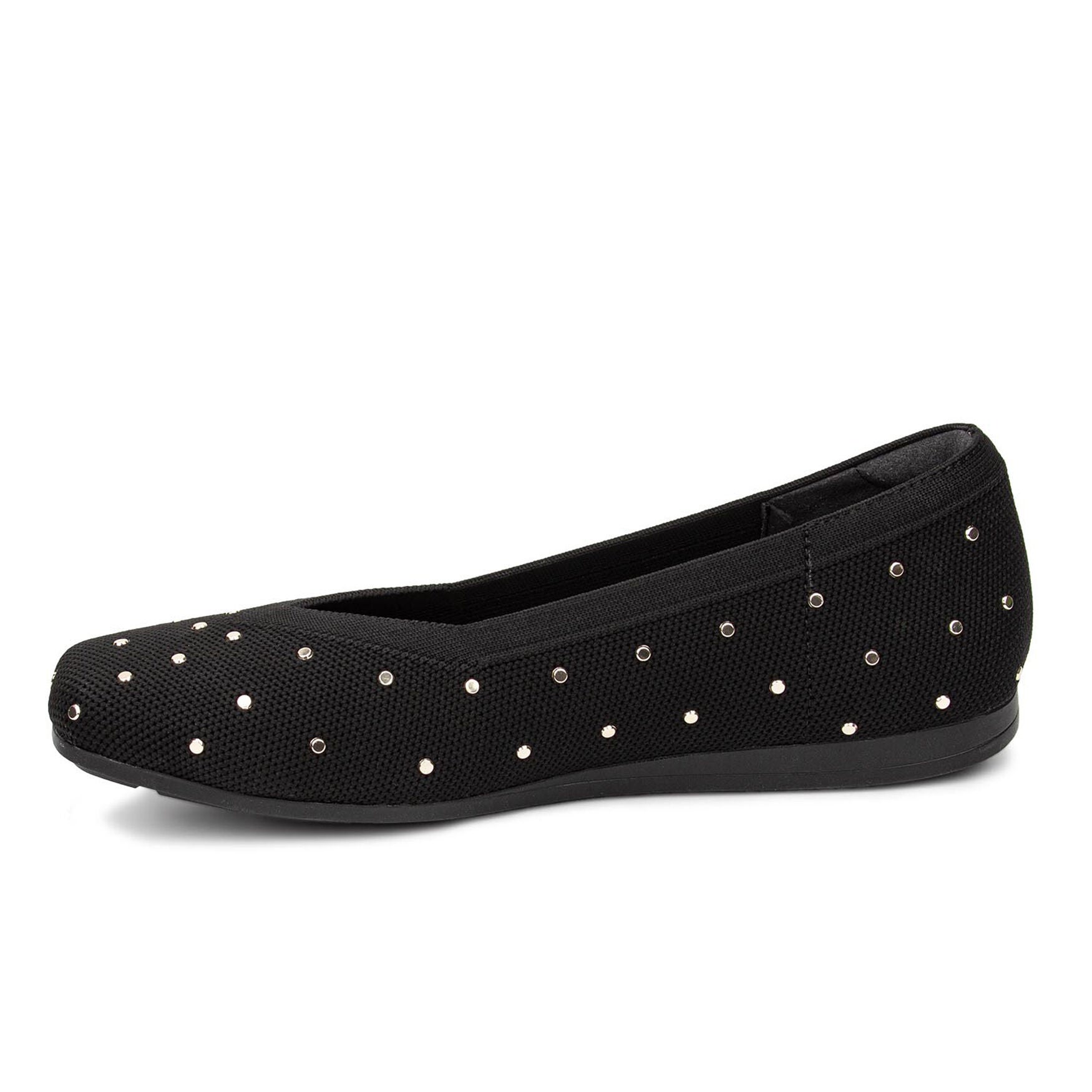 Niki Stretch Knit Flat, BLACK KNIT STUDS, alternate image number 3
