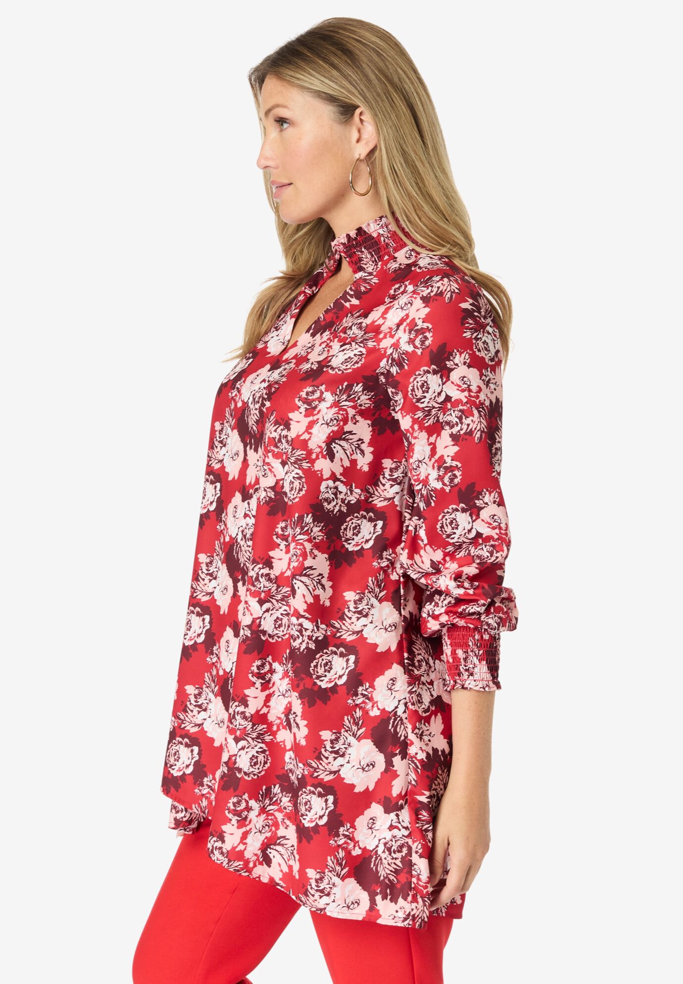 Tulip Hem Blouse, , alternate image number 2
