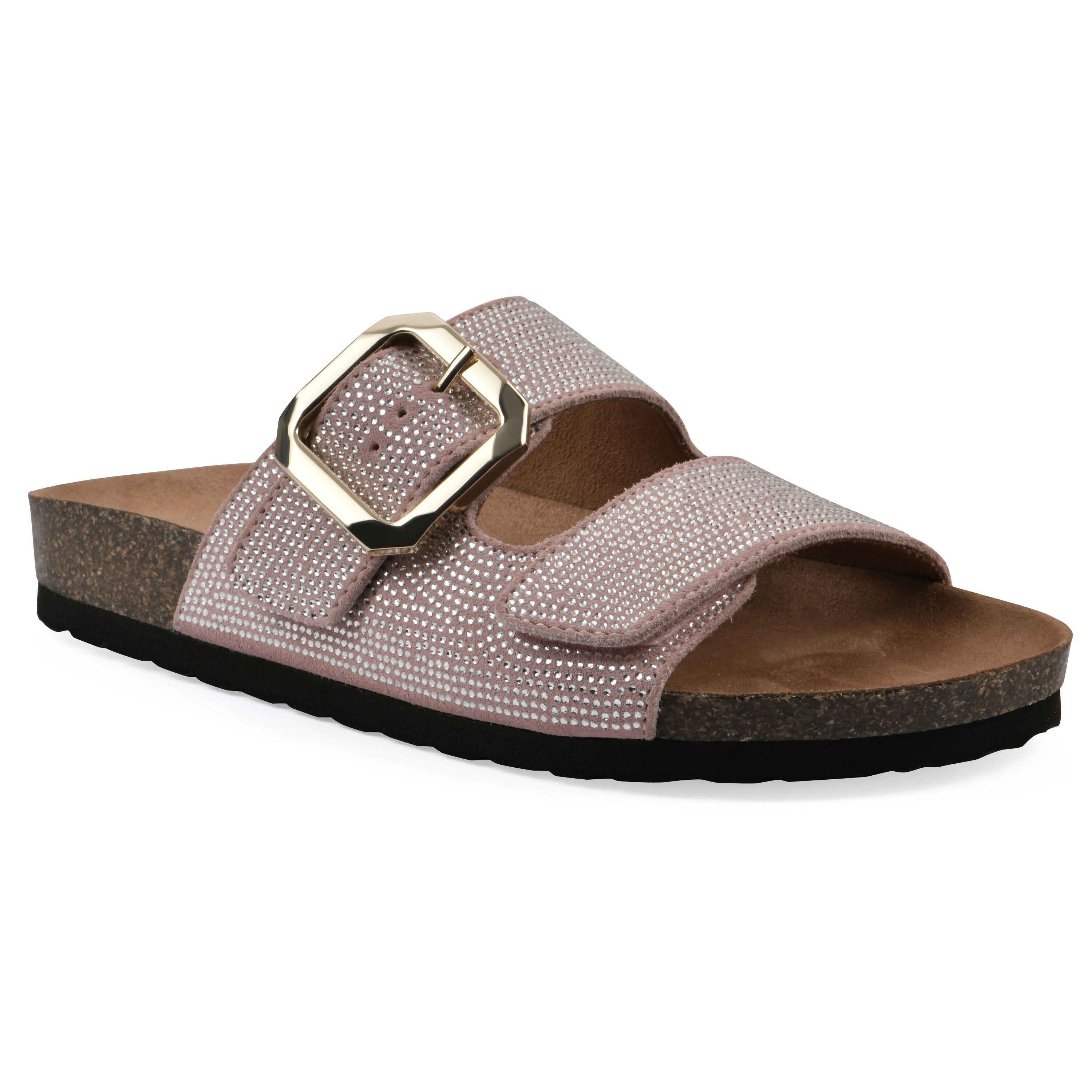 Granitas Footbeds Sandal, BLUSH PINK SUEDE, hi-res image number 0