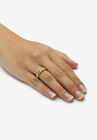 Gold & Sterling Silver Link Ring with Diamonds, , alternate image number 2