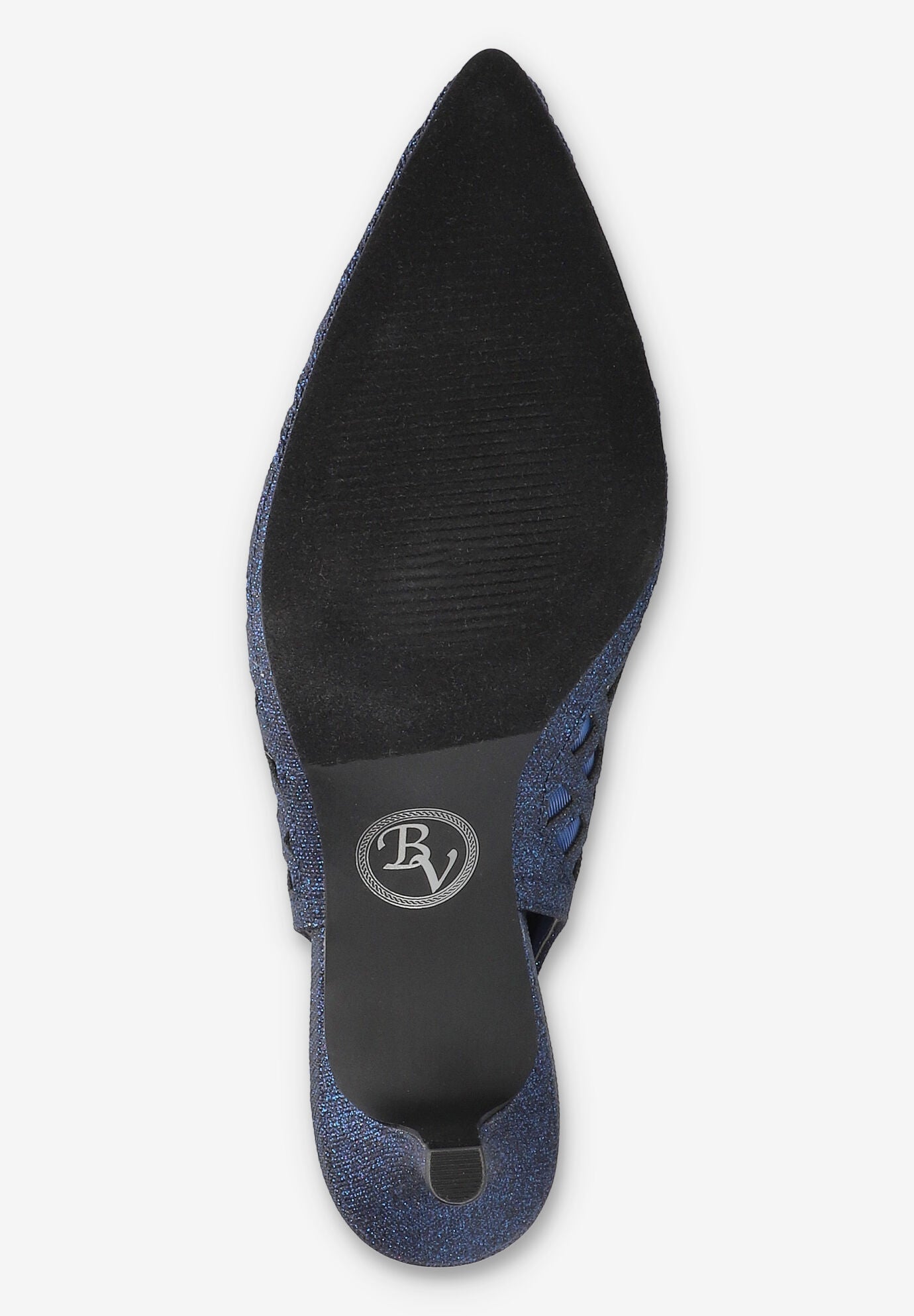 Noel Slingback Pump, NAVY GLITTER, alternate image number 5