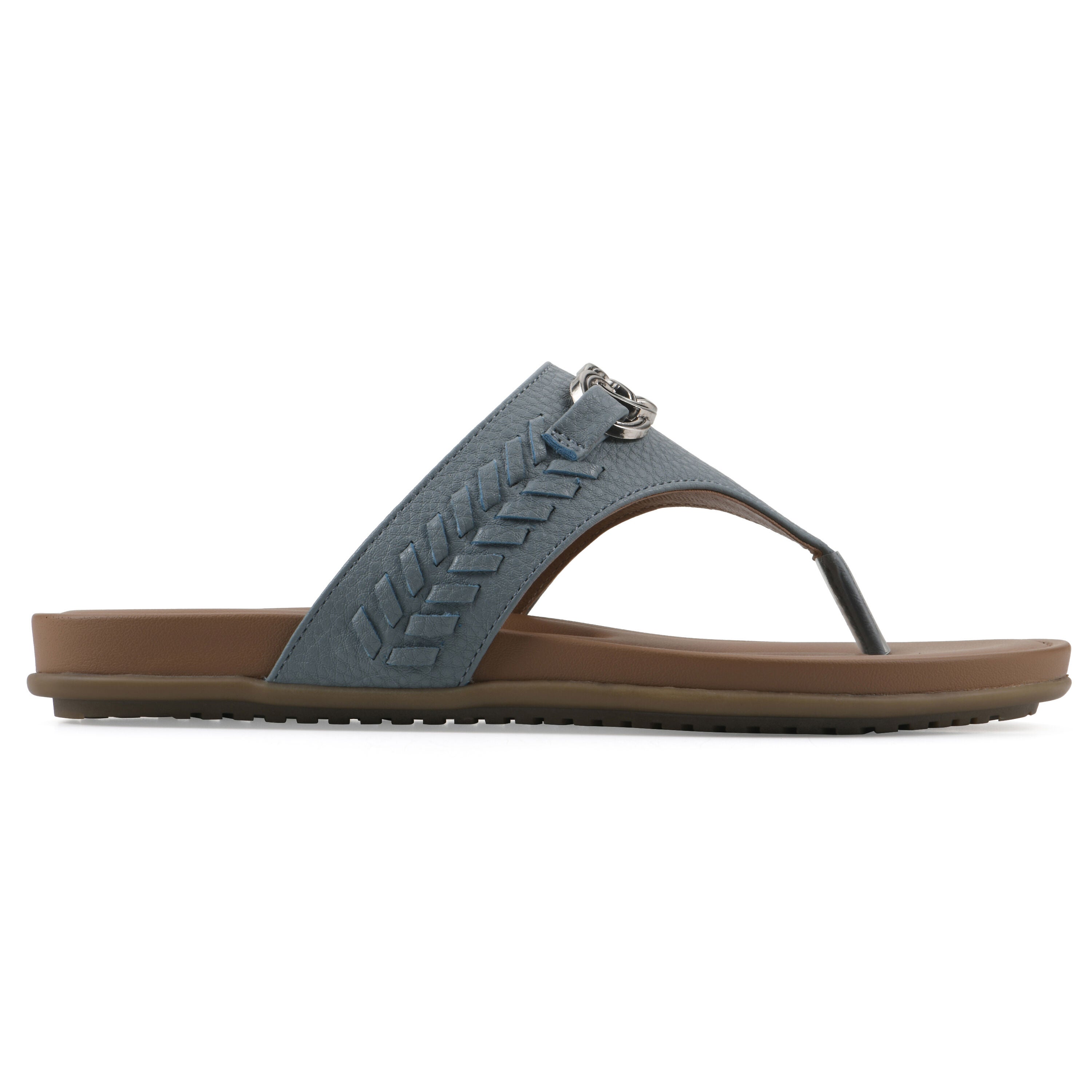Aladdin Thong Sandal, BLUE RASPBERRY, alternate image number 2