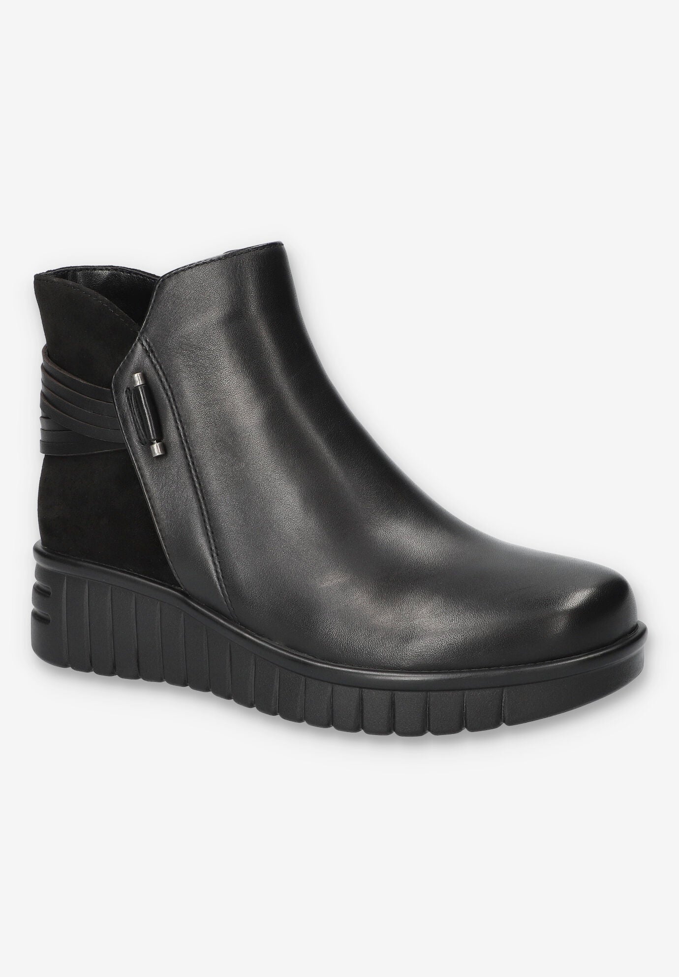 Sueann Ankle Boot, BLACK LEATHER, hi-res image number 0