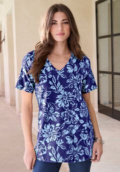 Plus Size Cotton Ultimate V-Neck Tee