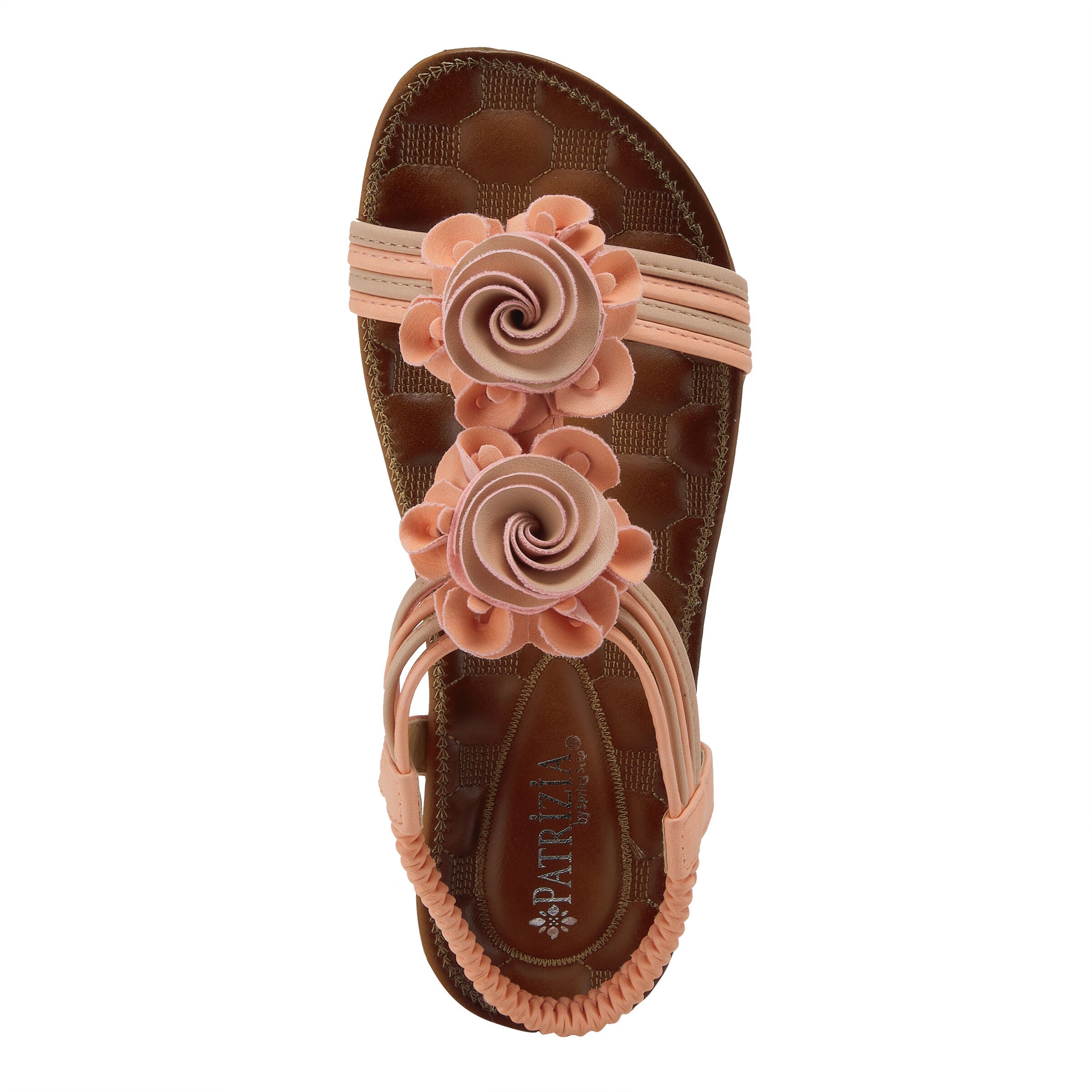 Nectarine T-Strap Thong Sandal, PEACH MULTI, alternate image number 3
