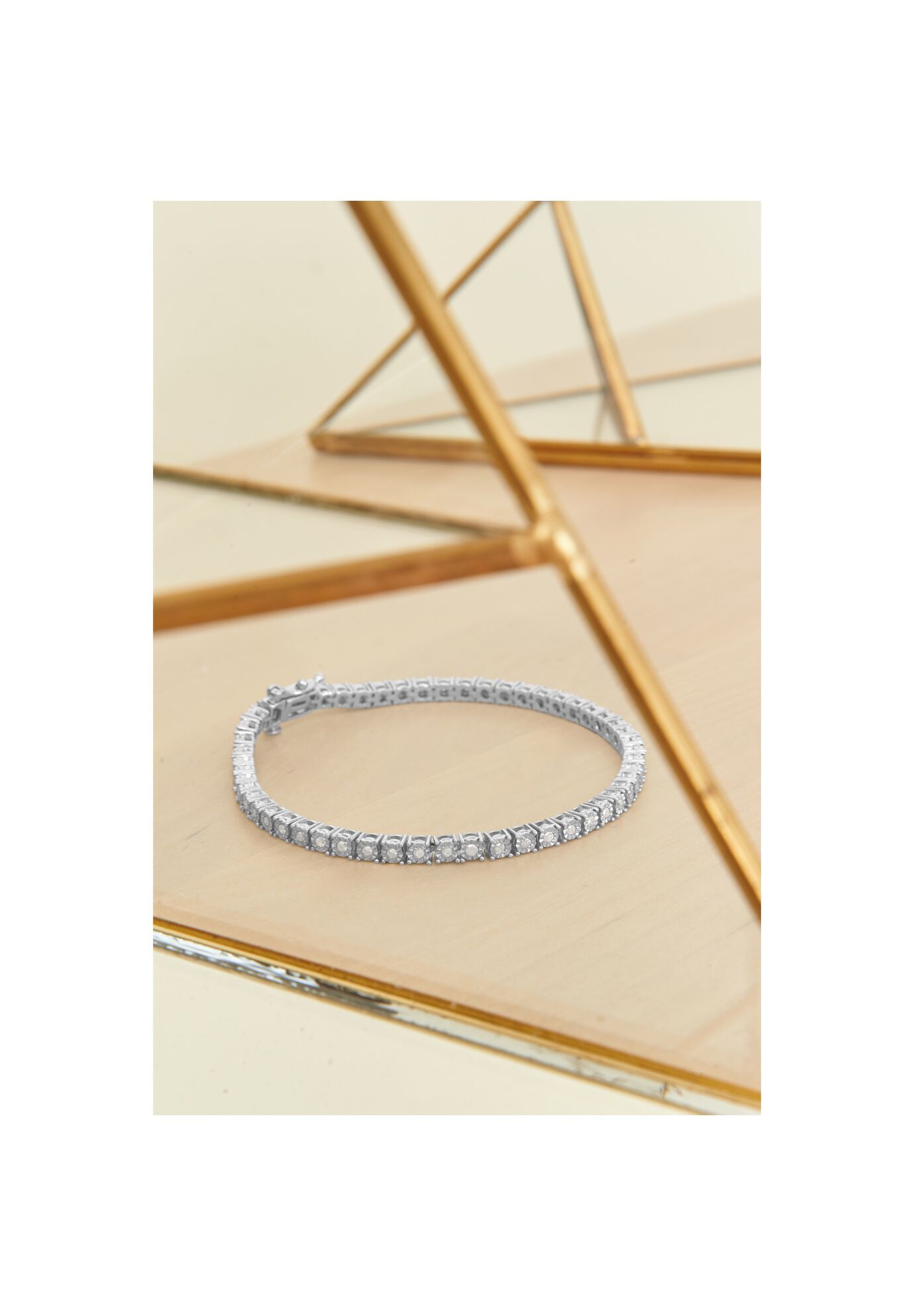 Silver 1.0 Cttw Miracle-Set Diamond Tennis Bracelet - 9 inches Inches, , alternate image number 5