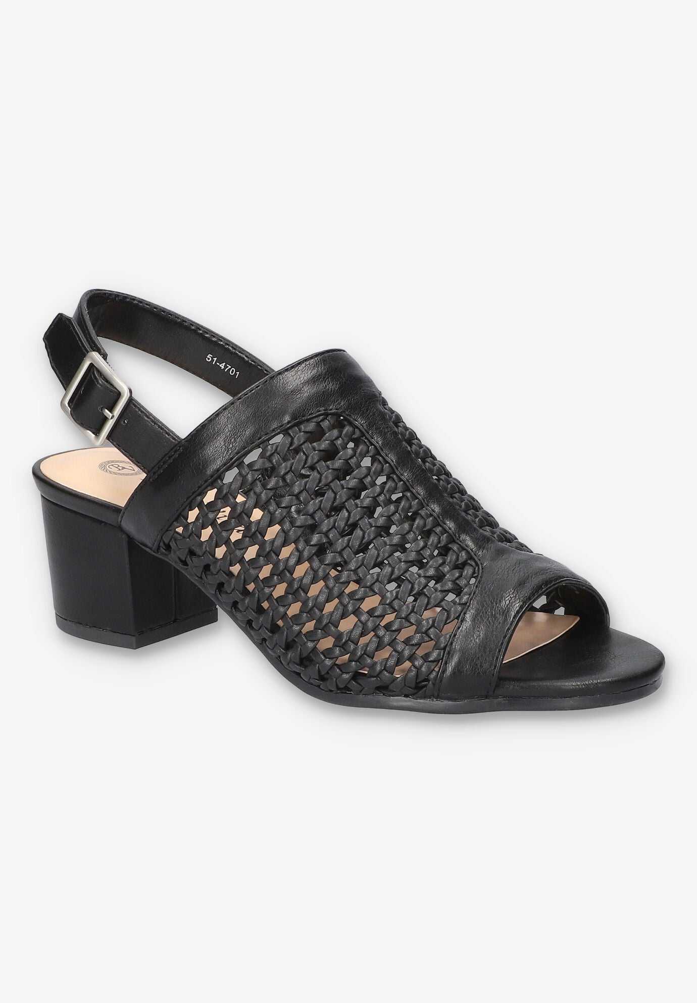 Adley Block Heel Sandals, BLACK, hi-res image number 0