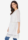 Fit-and-Flare Acid Wash Lace Top, , alternate image number null