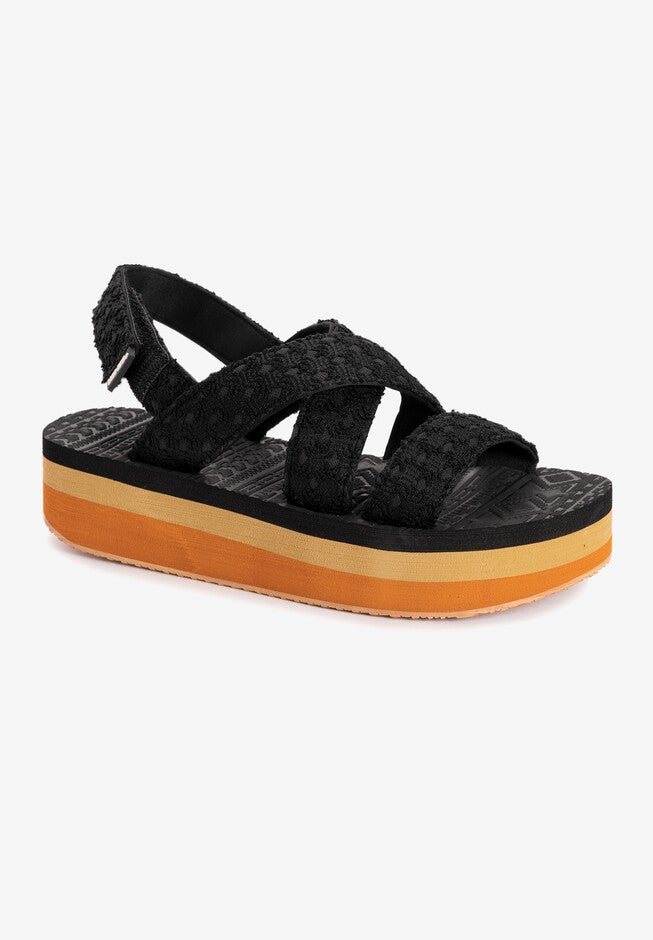 Lofty Goals Sandal, BLACK, hi-res image number 0